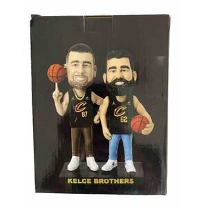 Jason And‎ Travis Kelce Brothers Bobblehead Cleveland Cavaliers Cavs NBA NFL New